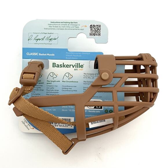 Baskerville Classic Lightweight Basket Muzzle Dog Behaviour Training Size 4 NEW - Picture 2 of 2
